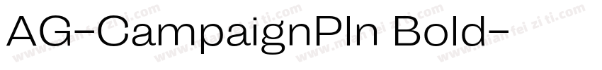 AG-CampaignPln Bold字体转换